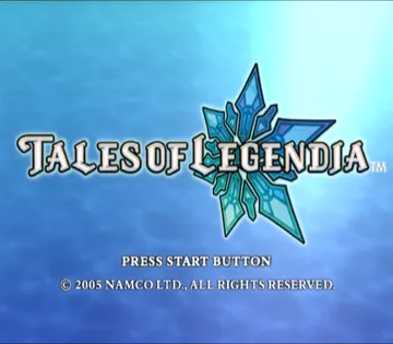 Tales of Legendia screen shot title